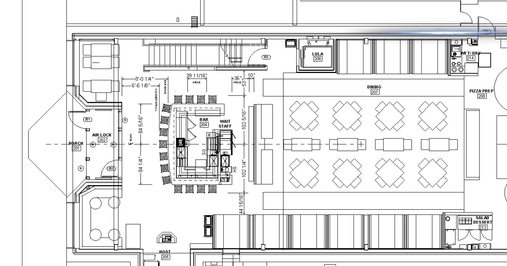 PLANNING A BAR FOR BAR AREA AND PATRON CAPACITY