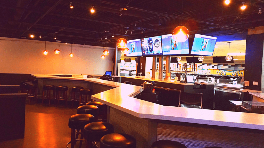Bowling Alley Bar Design for Illinois' Largest Bowling Center
