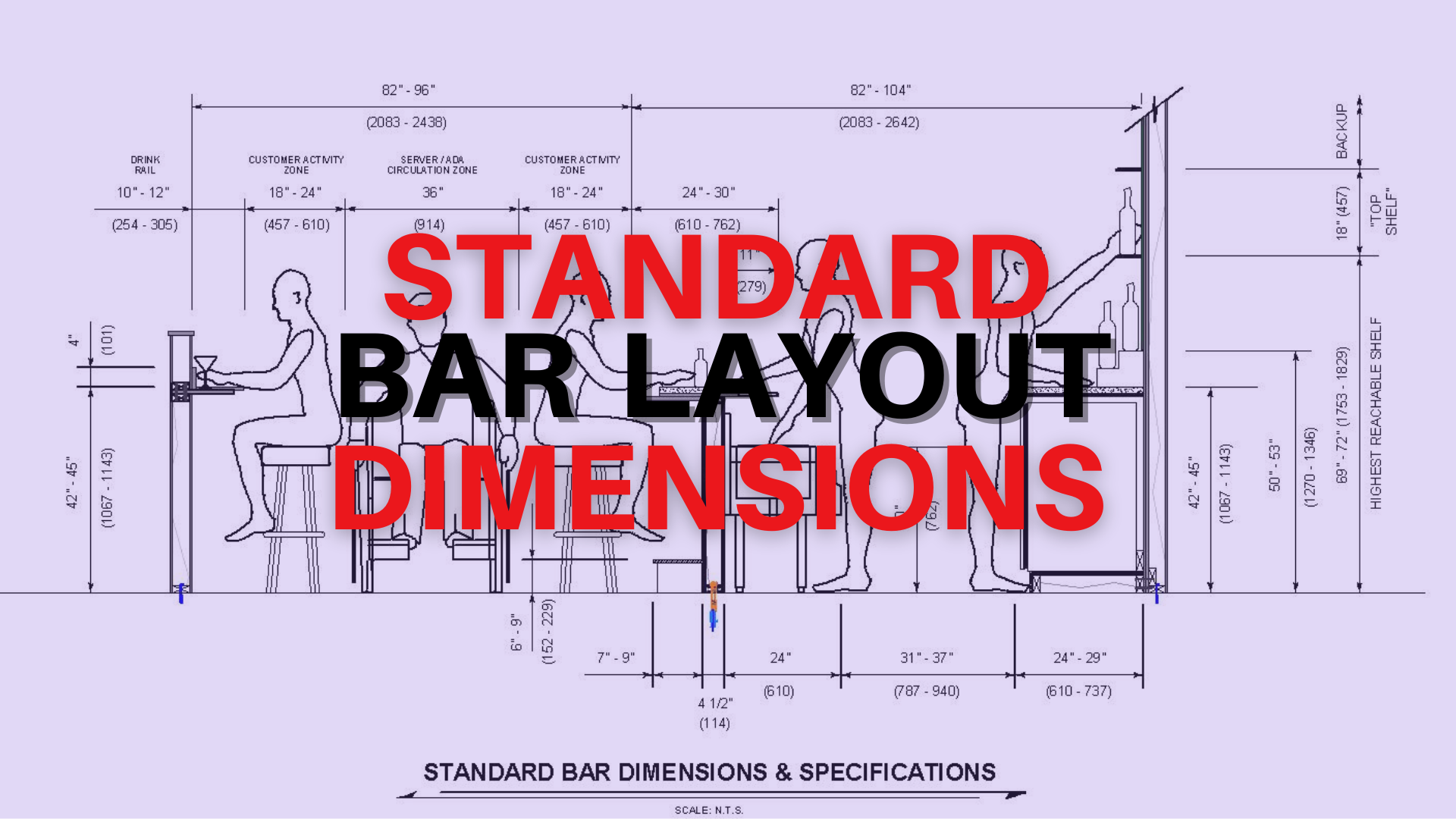 Home Bar Dimensions