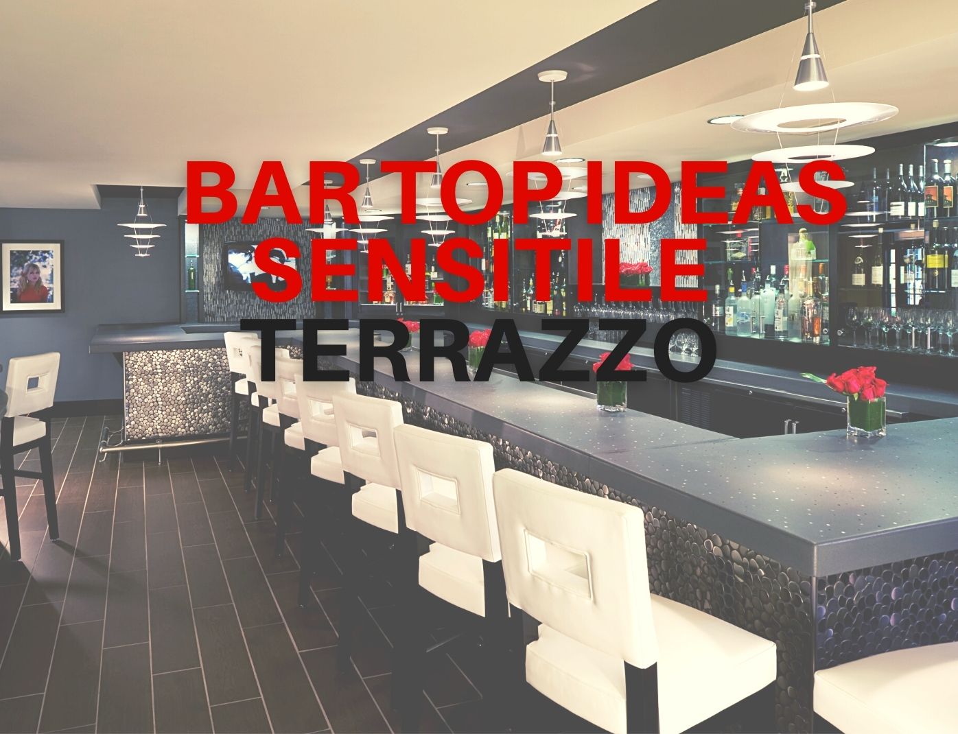 Bar top ideas with Sensitile Terrazzo