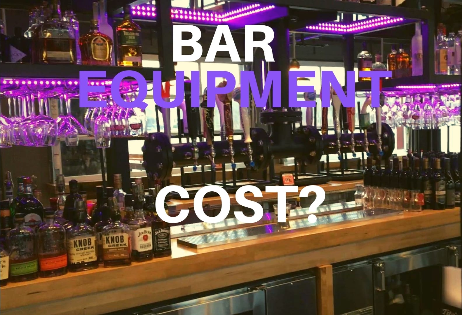 how much does a fully stocked home bar cost