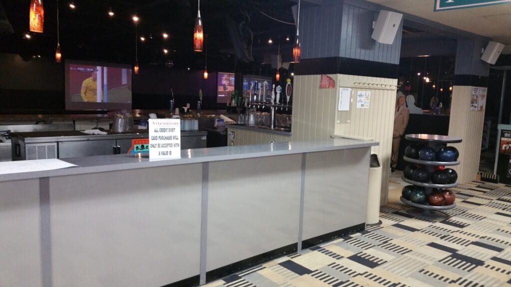 Photo of existing walk-up bar before redesign