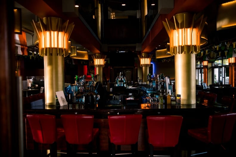 Photo of bar with a variety of lighting products
