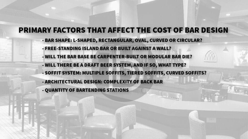 Top 7 factors that affect the cost of bar design
