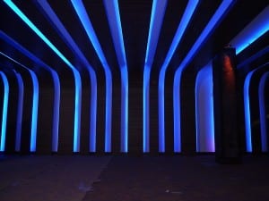 Photo of soffit lighting with LED's
