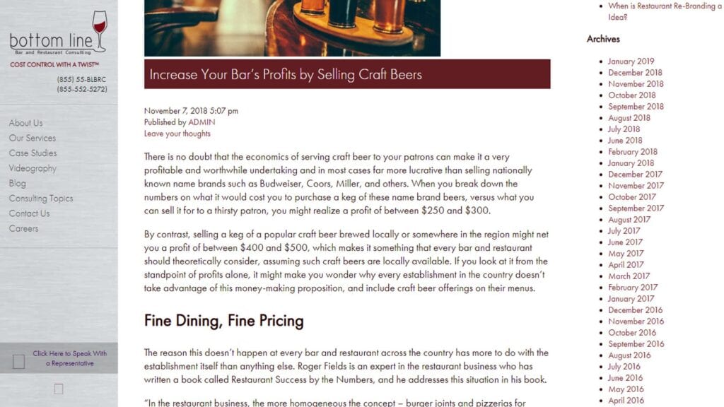 Article about the benefits of draft beer systems