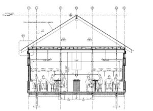 A section view of an island bar depicts how bars are designed from the inside-out