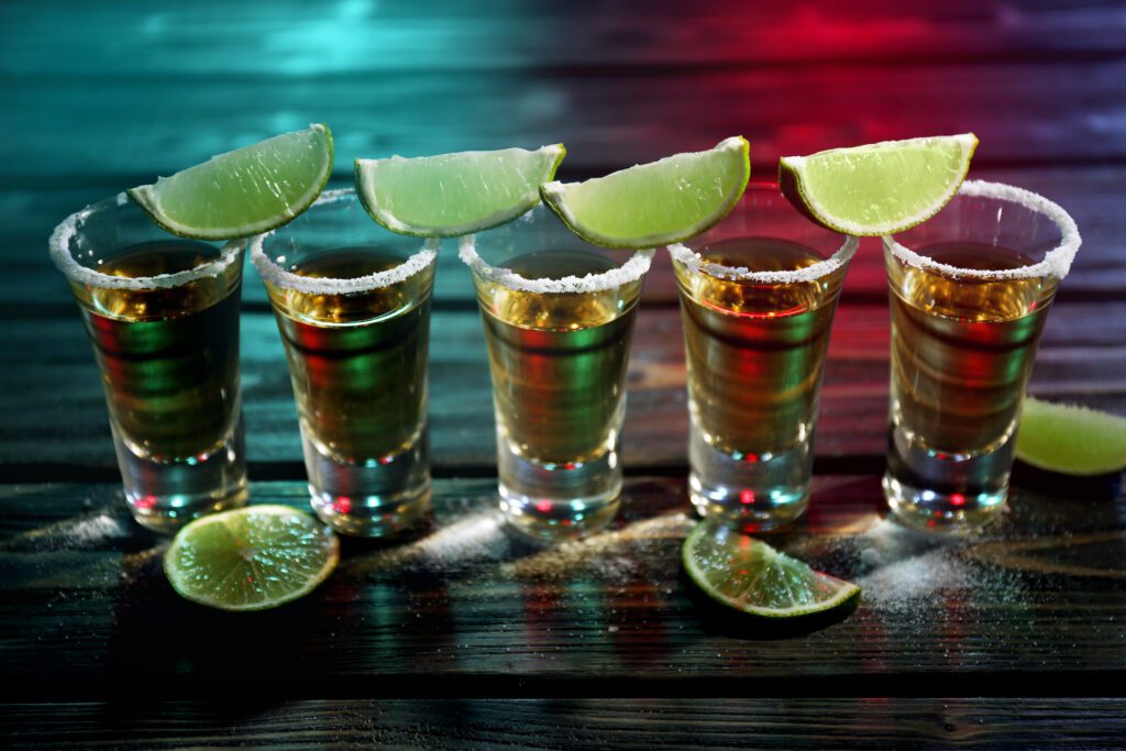 Photo of shots of tequila