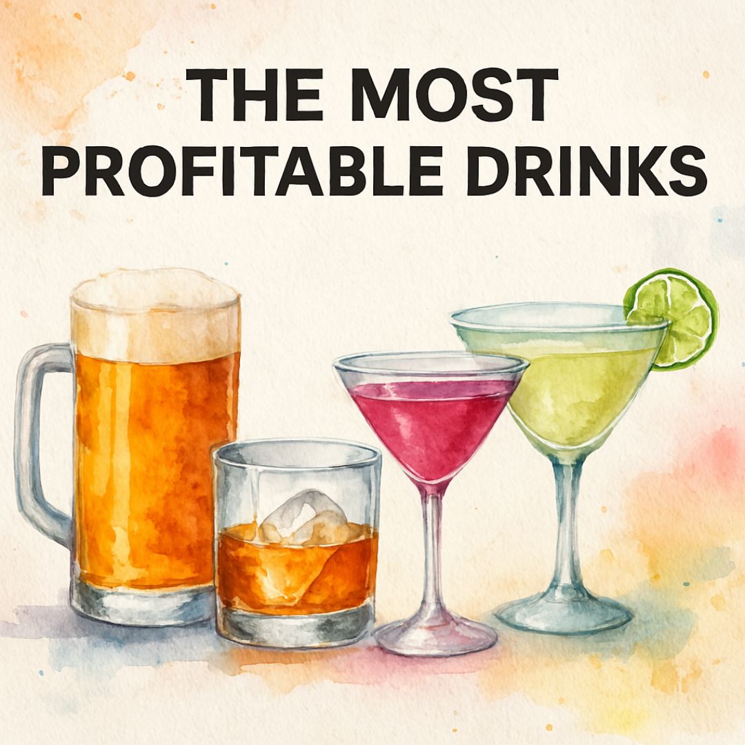 Analysis of the most profitable bar drinks