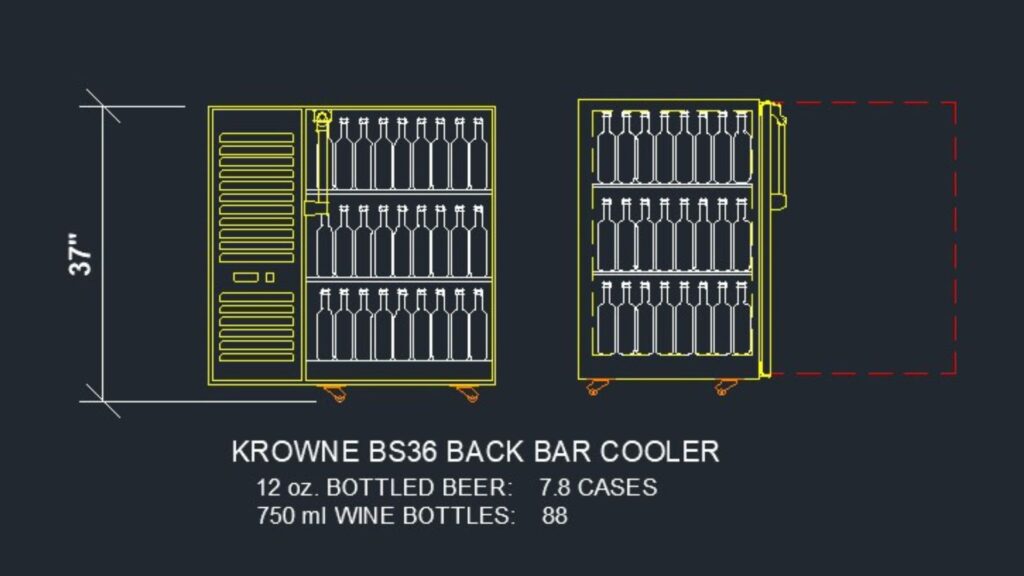 KROWNE BS36 WITH 12 OZ BOTTLES